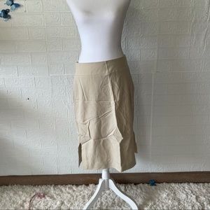 Banana Republic stretch tan business pencil skirt
